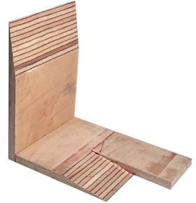 Scarf jointed plywood