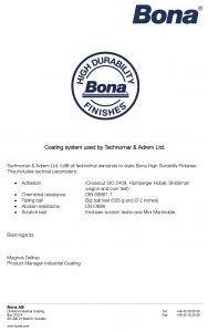 Bona Certificate