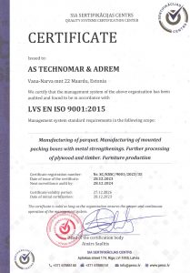 ISO Certificate